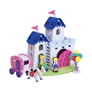 Set da gioco <span class=keywords><strong>puzzle</strong></span> 3D Castello dei Sogni in EVA, educativo, senza <span class=keywords><strong>colla</strong></span>, non tossico, per bambini - Product Image 2