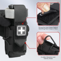 Pochette tactique MOLLE personnalisable pour garrot, respirante et réglable, pour trousse de premiers secours IFAK, en nylon/polyester