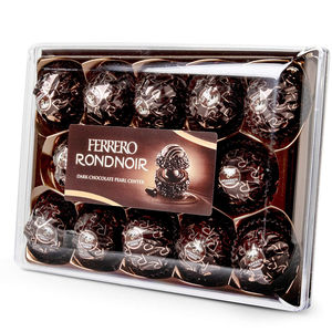 Vente en gros de la collection classique Ferrero Rondnoir avec 35 % de beurre de cacao pour une texture fondante et onctueuse en boîtes de 24 pièces, disponible dans le monde entier - Product Image 1
