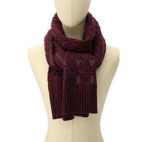 Écharpe longue en tricot de laine douce pour femmes enveloppement chaud d'hiver pour l'automne voyage confort en plein air superposition de mode - Product Image 3