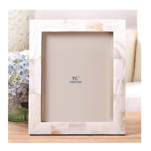 Wholesale Elegant Mother of Pearl Inlay Photo <b>Frame</b> MOP <b>Capiz</b> Inlay <b>Picture</b> <b>Frame</b> Rustic Gift for Birthday <b>Shells</b> Inlay <b>Picture</b> - Product Image 1