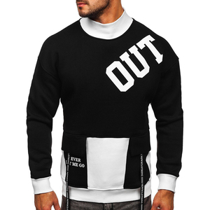 Vente en gros de sweatshirts unis personnalisés pour hommes pull à col rond décontracté sweatshirts en molleton de coton à manches longues commande en gros - Product Image 4