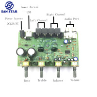 Profesyonel mini 12v 200W konsol oyunu 2 kanal bölüm güç kiti hifi ses pcb modülü stereo devre ses amplifikatörü kurulu