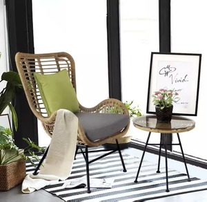 Chaise de jardin en rotin pliable et empilable moderne, siège lounge, mobilier de patio extérieur, portable et léger - Product Image 4
