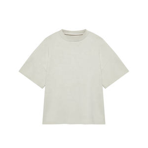 T-shirt lourd surdimensionné pour hommes 100% coton de haute qualité coupe ample minimaliste avec haut Streetwear Premium à manches courtes - Product Image 1