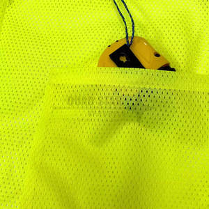 Chaleco DE TRABAJO reflectante de alta visibilidad profesional para hombres, chaleco de seguridad con logotipo personalizado, sitio de construcción de tráfico en carretera al aire libre - Product Image 4