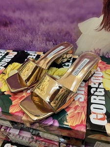 Sandalias de mujer sin cordones de verano sólido Gummy Color bloque tacones Stilettos <span class=keywords><strong>sandalia</strong></span> mujer estilo de moda una correa zapatilla de tacón <span class=keywords><strong>bajo</strong></span> - Product Image 5