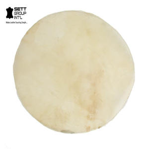 Peau de buffle naturelle ronde, vellum, parchemin, peau de buffle blanchie, imperméable, durable, accessoires de meubles, Trust - Product Image 3