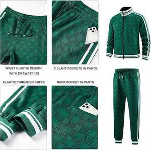 Vente en gros de vêtements de sport de qualité supérieure personnalisables OEM Vêtements d'entraînement solides imprimés pour hommes pour la saison d'automne - Product Image 6