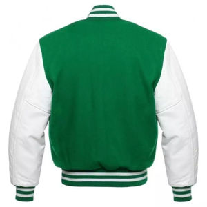 Chaqueta Varsity Personalizada para Hombre, Estilo Básico, Cuello Alto, Acolchada, con Letras, Chaqueta Varsity Masculina de Calidad Económica con OEM - Product Image 4