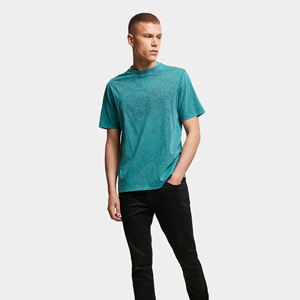 T-shirts en maille à col rond, coupe oversize, grammage lourd, 100% coton, respirants, écologiques, infroissables, délavés à l'acide, personnalisables, OEM - Product Image 6