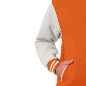 Ventes en gros, commandes en gros personnalisées, service OEM ODM, tendance 2025, veste universitaire sportive à col montant, deux couleurs, lettreman - Product Image 4
