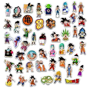Ensemble d'autocollants en PVC Dragon Ball 100 pièces Dessin animé Goku & Vegeta Décoration de la maison Anime Master - Product Image 2