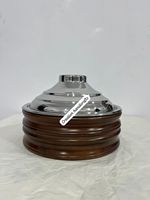 Nouveauté : Plat de service de luxe en bois et acier inoxydable, nouveau design, pour la maison, l'hôtel et la restauration