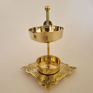 High Quality <b>Electric</b> <b>Incense</b> <b>Burner</b> Adjustable Brass Mesh Metal Wood Scented Fragrance Essential Bedroom Melt Seed Material - Product Image 3