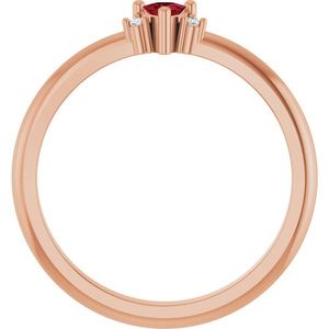 Bague Stuller en platine 14K avec pierres naturelles taillées en marquise géométrique, référence 72435:222P, pour fiançailles ou promesse - Product Image 2