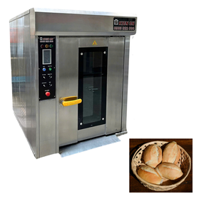 Four rotatif automatique commercial four à vapeur à 8 plateaux avec chariot Altuntop fer acier inoxydable 430 four électrique pour la cuisson - Product Image 1