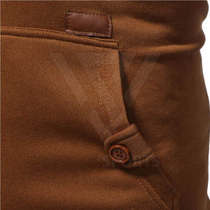 เสื้อฮู้ดสวมหัวผ้าโพลีเอสเตอร์สำหรับผู้ชายเสื้อมีฮู้ดผ้าฟลีซสีพื้นสำหรับฤดูหนาว - Product Image 5