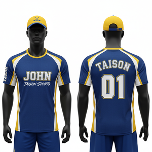 Camiseta de Hockey sobre Césped para Hombre, 150 GSM, Transpirable, Poliéster Interlock, Verde, Blanco, Amarillo, Panel Raglán, Sublimación, Logotipo Personalizado del Equipo - Product Image 2