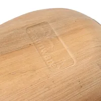 Assiettes en feuilles de palmier en forme de goutte d'eau de 17 cm pour bar et événements en boîte de nuit - 200 pièces/carton