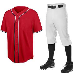 Venta superior Uniforme de béisbol Conjunto Unisex Calidad superior con logotipo personalizado Impreso Technics Precio bajo Mejor fabricante Patrón liso - Product Image 1