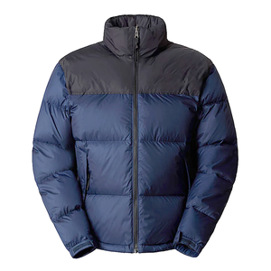 Veste matelassée à col montant en toile personnalisable, unisexe, service OEM ODM sur mesure, veste d'hiver chaude rembourrée pour la neige - Product Image 1