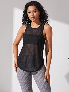 Nuevo estilo para mujer, camisetas transpirables para gimnasio, camisetas deportivas transpirables XS de talla, camisetas sin mangas de punto, servicios OEM disponibles - Product Image 6