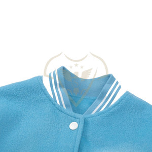 Chaqueta de lana Varsity de invierno de calle alta hecha a medida adultos jóvenes cuello levantado lona con capucha impermeable transpirable recubierto - Product Image 3