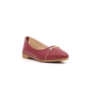 Zapatos de tacón informales rojos para niñas con tacón cuadrado y fino Correa en el tobillo Punta estrecha Sandalias de tacón alto de 5cm de altura Modelo KD0748 - Product Image 2