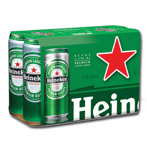 Bière Heineken Original Lager 330ml, bouteilles vertes avec étoile rouge emblématique, en cartons de 12 pour hôtels et restaurants - Product Image 1