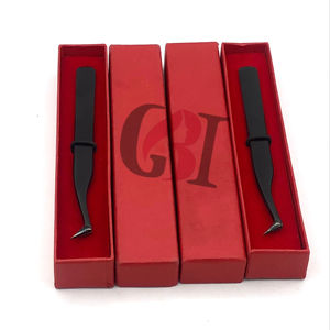 แหนบต่อขนตาทำจากสเตนเลสปลายนาโนพลาสม่าสีดำอุปกรณ์เสริมความงามโลโก้แบบกำหนดเองใหม่สำหรับมืออาชีพ - Product Image 1