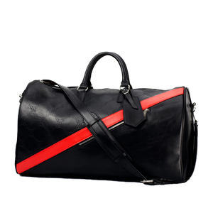 100% sacs de sport en cuir véritable sacs de sport écologiques grande capacité Sports durables Weekender Camping de nuit stockage à main - Product Image 3