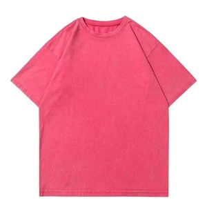Camiseta Unisex Color sólido Logotipo personalizado Alta calidad 100% Algodón Tamaño grande Manga corta - Product Image 4