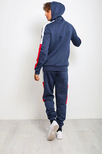 Nouvel arrivage de survêtements de football pour hommes personnalisés ensemble de survêtements de jogging uni zippé en polaire à logo pour hommes sweats à capuche - Product Image 4