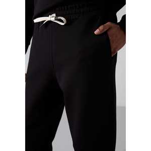 Conjunto Deportivo de Algodón Negro para Hombre, Grueso, Suave, Texturizado, Cómodo, con Bordado, Transpirable, Estilo Casual-85254 - Product Image 5