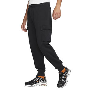 Pantalon de jogging de sport taille moyenne pour homme Pantalon de survêtement en molleton blanc avec logo personnalisé et imprimé marron Pantalon de jogging uni pour homme - Product Image 1