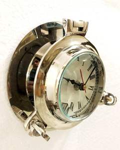 Antique Marine Solid Shiny Silver Ship Porthole Nautical <b>Wall</b> Decor <b>Mirror</b> for Home & Office - Product Image 3