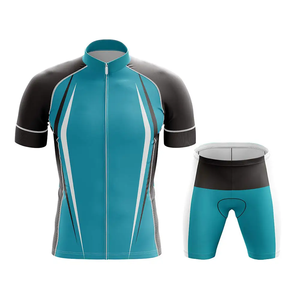 Ensemble de maillot de cyclisme personnalisé KATBROS INDUSTRY, noir et jaune, manches courtes, séchage rapide, respirant, polyester écologique, unisexe - Product Image 5
