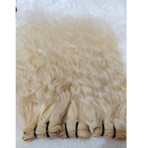 Extensiones de cabello humano Rubio 613 liso y sedoso con brillo Natural y textura suave, perfectas para crear un peinado llamativo y brillante - Product Image 2