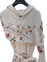 Séchage rapide mousseline tissu turc à capuche peignoir coloré pierre imprimé plage Sauna salle de bain maison hôtel doux peignoir bon