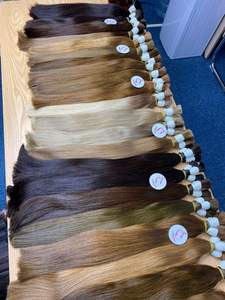 Extension de cheveux humains naturels Euro 100% pour modèle de trame Genius avec cheveux dessinés Texture droite matière première Style vague cheveux Weavi - Product Image 3