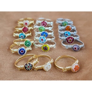 Vibrant Floral Design Gold and Silver Plated Fashion <b>Rings</b> for Resale Appeal - Product Image 2