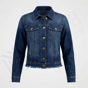 Vestes en jean pour femmes, fabrication, matériau durable, service OEM, veste en denim, tendance de la mode, vêtements décontractés, couleur personnalisée - Product Image 1