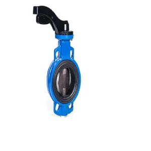 วาล์วผีเสื้อเหล็กหล่อ (แบบเวเฟอร์) ควบคุมด้วยมือ ทนทานสูง จานสแตนเลส แกนสแตนเลส ซับใน EPDM ขนาด 4 นิ้ว สำหรับลมและน้ำมัน - Product Image 3