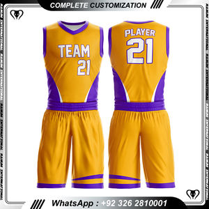 Uniforme de Baloncesto Hecho en Pakistán, Uniforme de Baloncesto de Estilo Superior, Uniforme de Baloncesto Personalizado para Adultos - Product Image 4