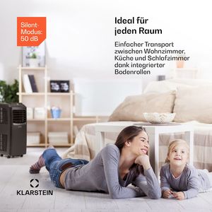 Climatiseur portable 9000 BTU pour la maison, contrôle par application WiFi, 3 en 1 (refroidissement, déshumidificateur, ventilateur) pour les pièces de 26 à 44 m², noir - Product Image 4