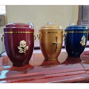 U002人間の灰のための素敵な品質の葬儀金属火葬壷 - Product Image 6