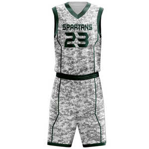 Uniformes de Baloncesto Personalizados al por Mayor para Hombre, Transpirables, de Secado Rápido, 100% Poliéster, Ropa Deportiva de Talla Grande, con Logotipo Impreso - Product Image 3