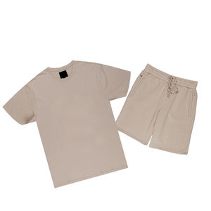 Venta al por mayor precios bajos casual deportes Fitness hombres pantalones cortos conjunto al por mayor transpirable diseño personalizado hombres pantalones cortos conjunto - Product Image 1