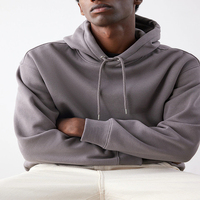 Trendy Premium Heavyweight Oversized Unisex Hoodie 100% Cotton Streetwear Sudadera con capucha en blanco con logotipo personalizado